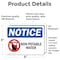 Signmission Non-Potable Water Sign With Symbol, 5 in W x Rectangle, Vinyl Decal OS-2PACK-NS-D-35-L-15102 - alternate 6